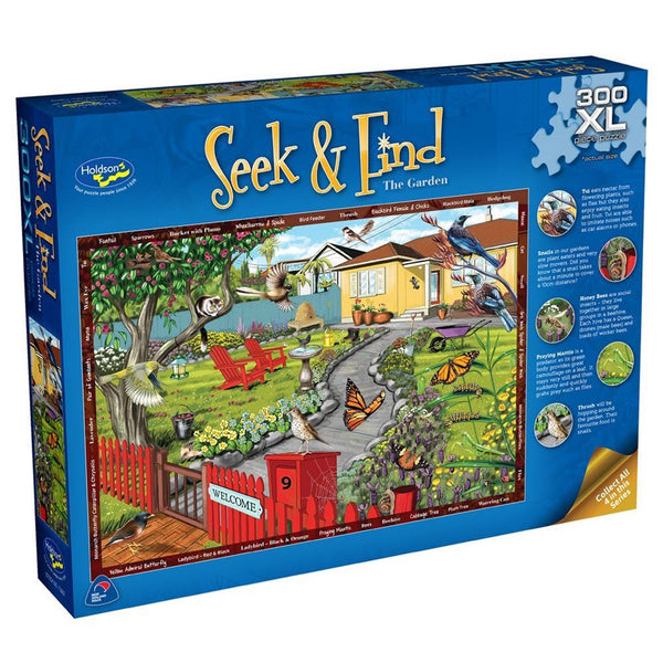 Holdson Seek & Find The Garden 300XL Piece-73032-Animal Kingdoms Toy Store