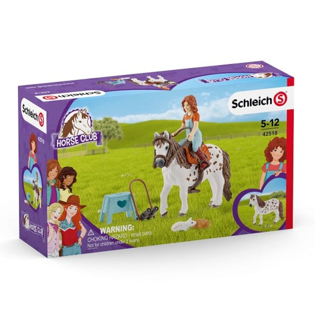 Schleich Horse Club Mia & Spotty-42518-Animal Kingdoms Toy Store