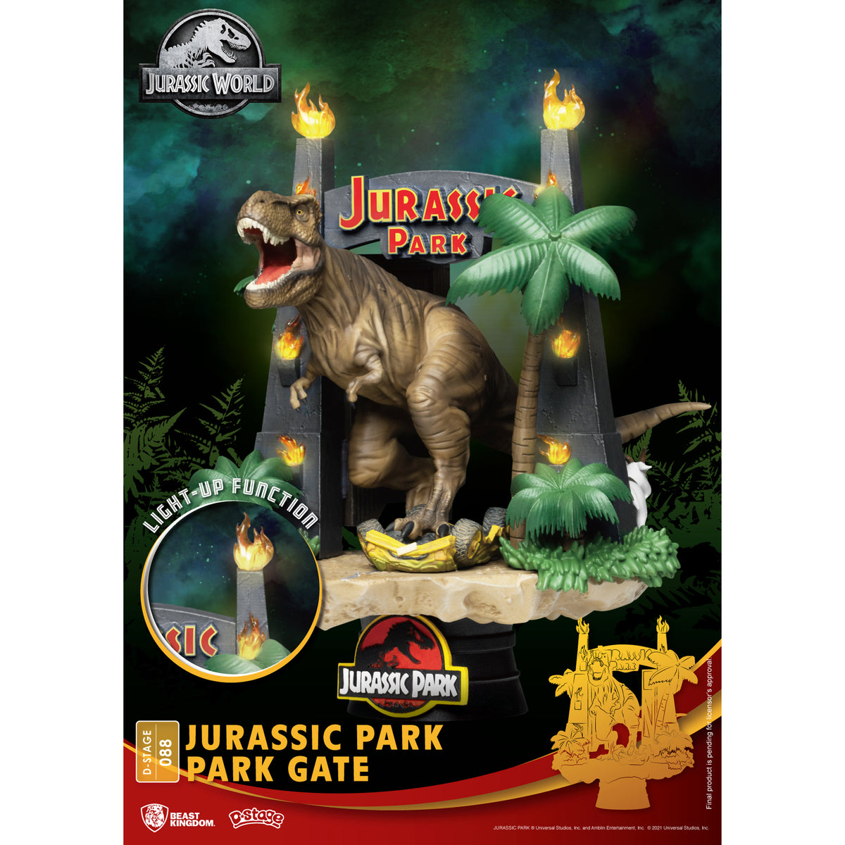 Beast Kingdom D Stage Jurassic Park - Park Gate