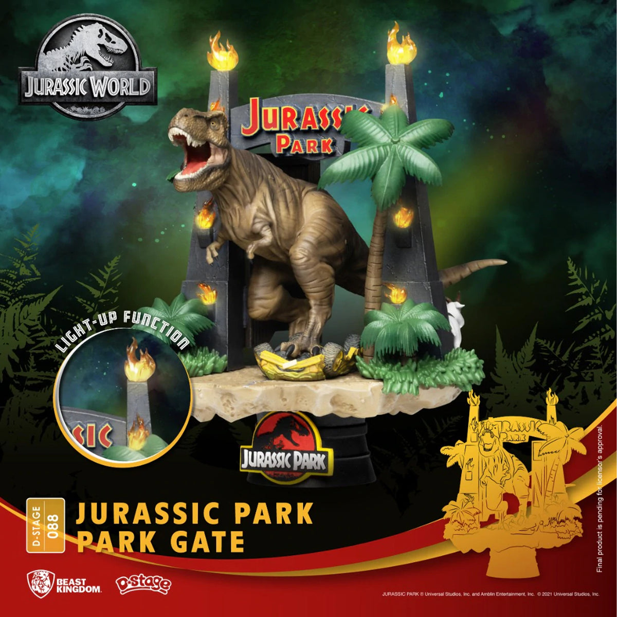Beast Kingdom D Stage Jurassic Park - Park Gate