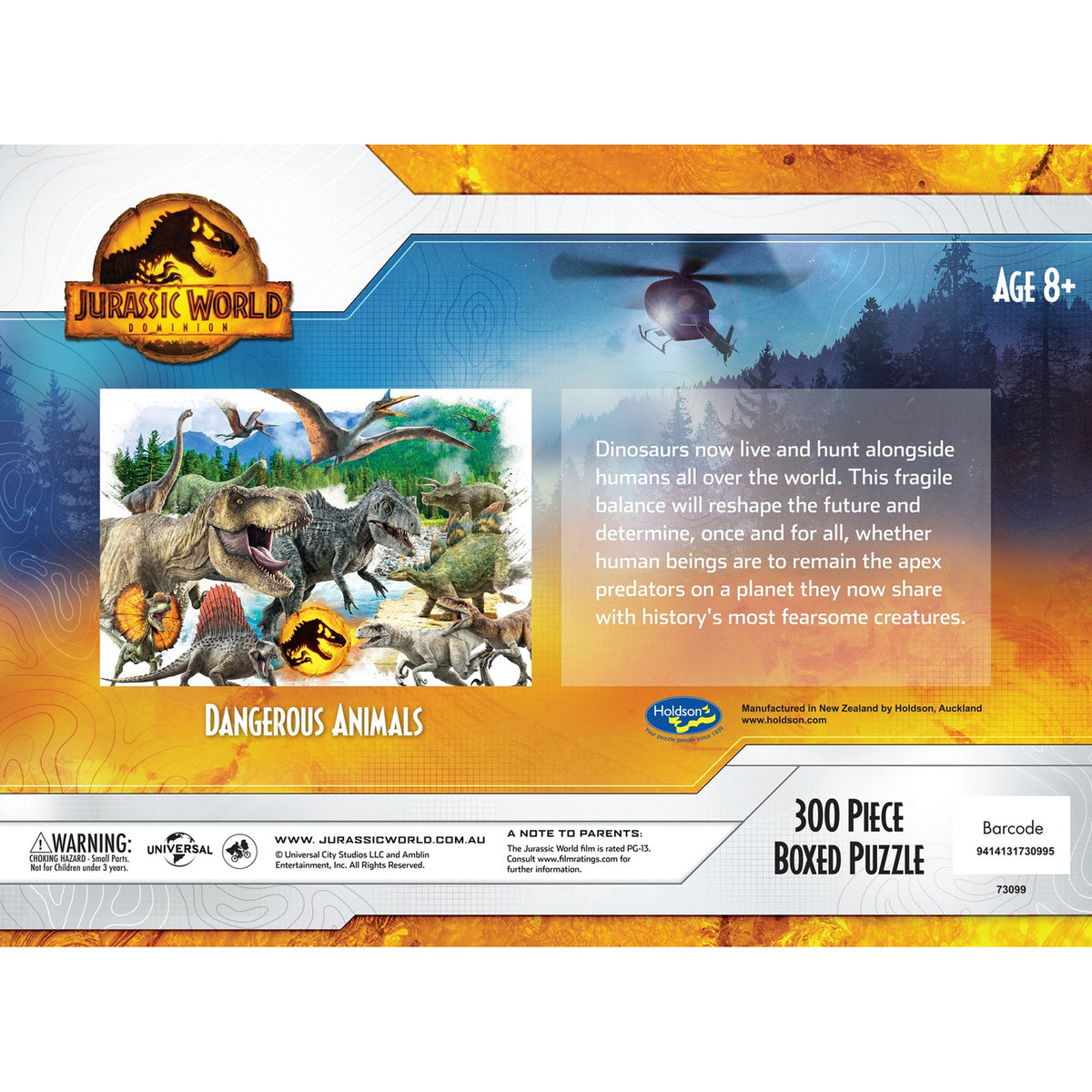 Jurassic World Dominion Dangerous Animals 300pc
