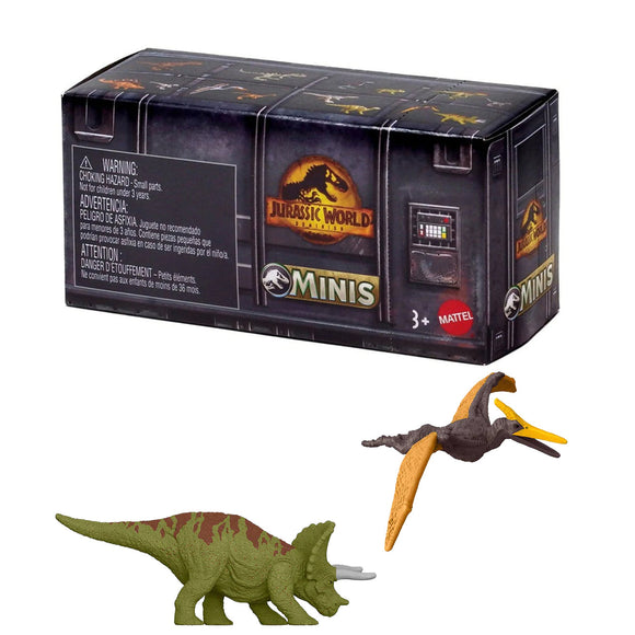 Jurassic World Dominion Minis Pteranodon and Triceratops