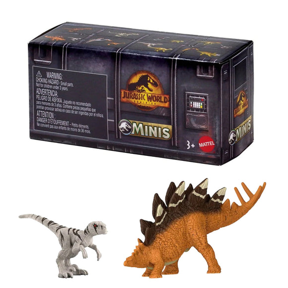 Jurassic World Dominion Minis Stegosaurus and Atrociraptor