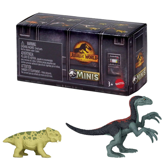 Jurassic World Dominion Minis Therizinosaurus and Lystrosaurus