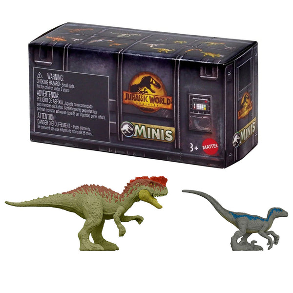 Jurassic World Dominion Minis Yangchuanosaurus and Velociraptor Blue