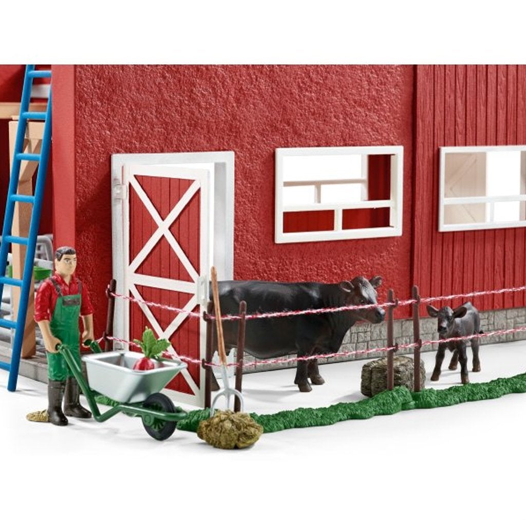 Schleich Limited Edition Large farm with Black Angus-72102-Animal Kingdoms Toy Store