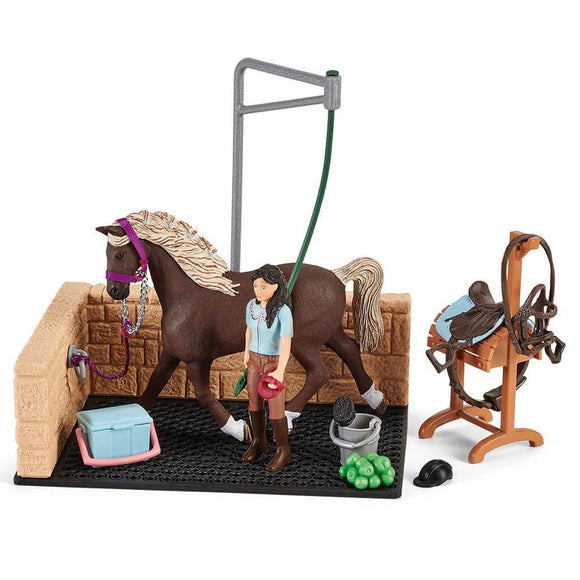 Schleich Emily's Horse Wash-42438-Animal Kingdoms Toy Store