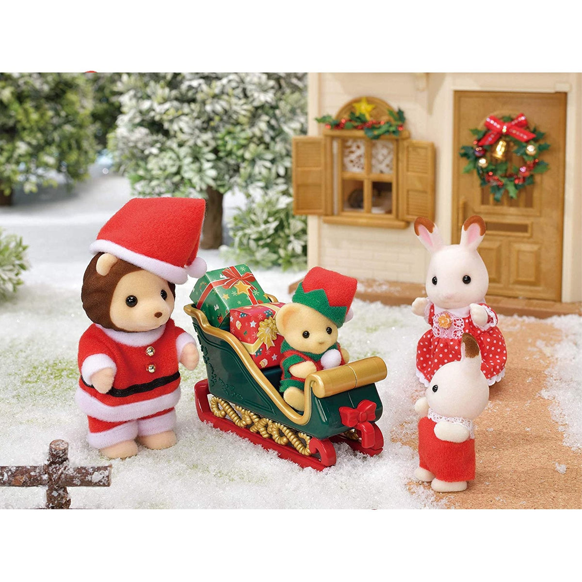 Sylvanian Families Mr. Lions Winter Sleigh-5568-Animal Kingdoms Toy Store