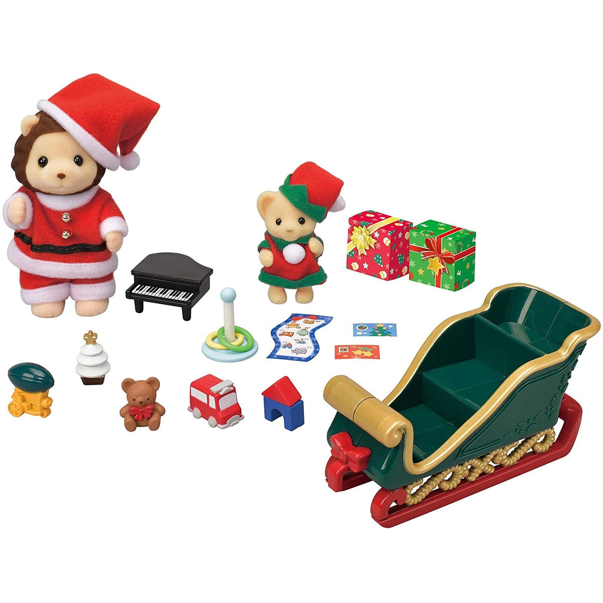 Sylvanian Families Mr. Lions Winter Sleigh-5568-Animal Kingdoms Toy Store