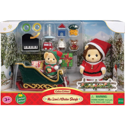 Sylvanian Families Mr. Lions Winter Sleigh-5568-Animal Kingdoms Toy Store