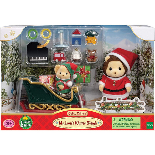 Sylvanian Families Mr. Lions Winter Sleigh-5568-Animal Kingdoms Toy Store