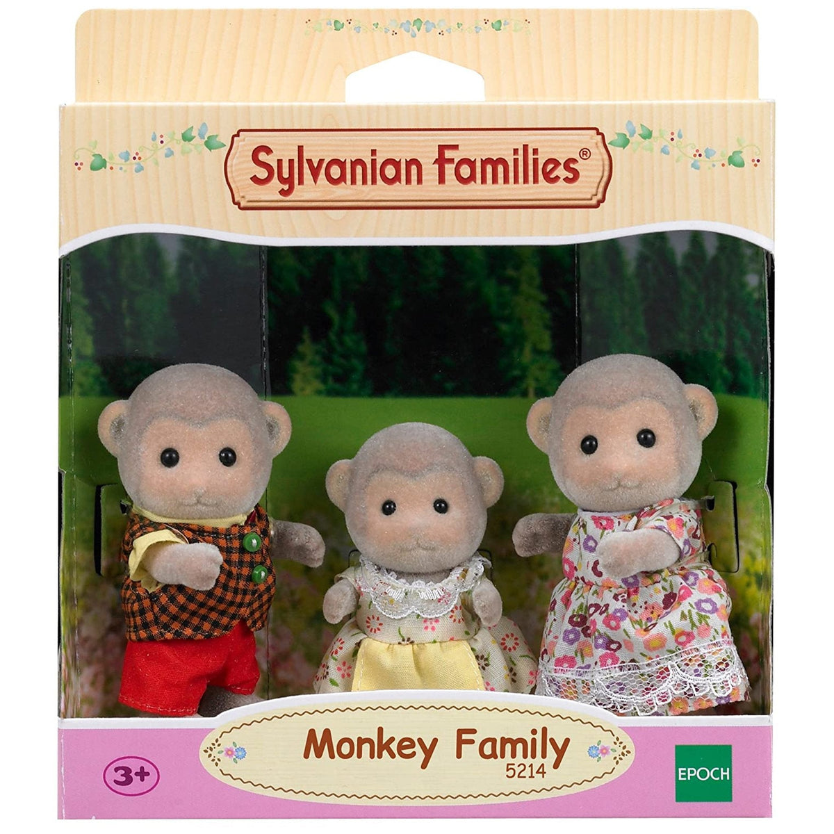 Sylvanian Families Monkey Family-5214-Animal Kingdoms Toy Store