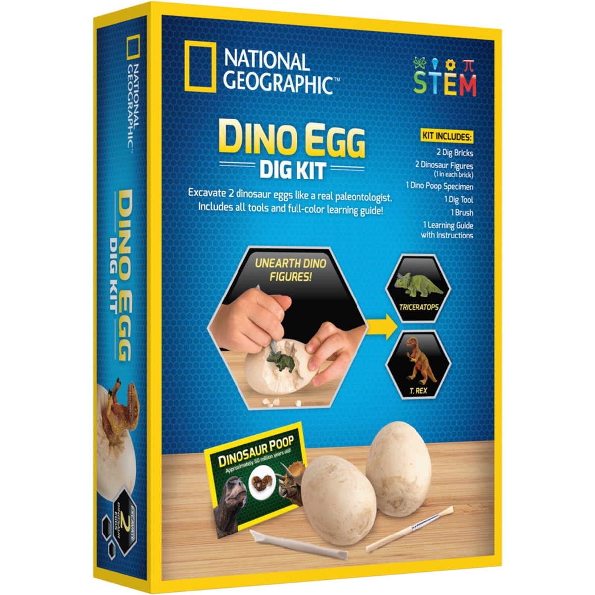 National Geographic Dino Egg Dig Kit-NGDEGGDIG-Animal Kingdoms Toy Store