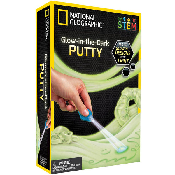 National Geographic Glow in the Dark Putty-NGGIDPUTTY-Animal Kingdoms Toy Store