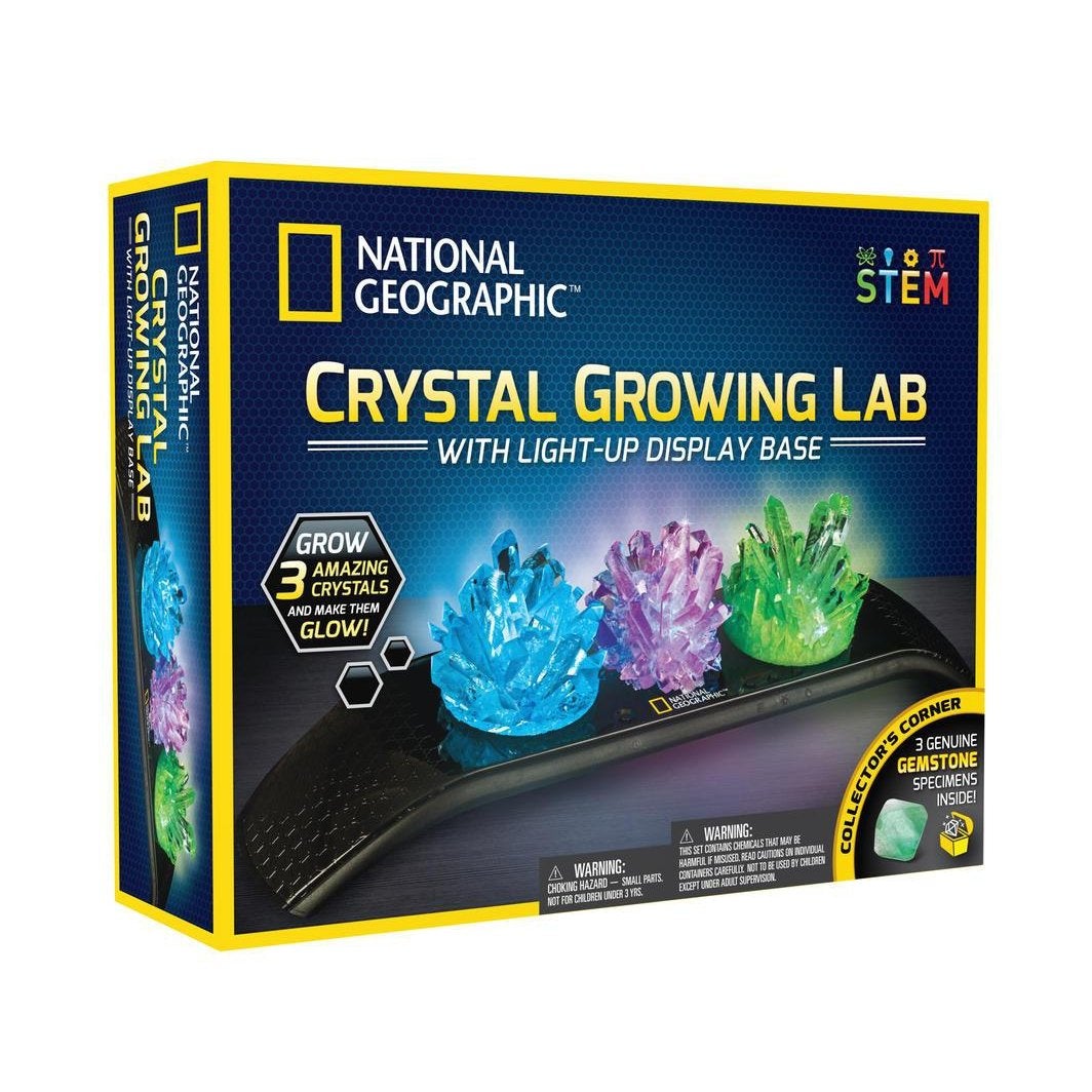 NATIONAL GEOGRAPHIC Crystal Growing Science Kit - Grow 4 Vibrant