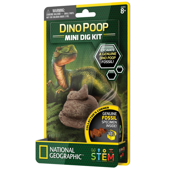 National Geographic - Dino Poop Mini Dig Kit-NGMDIGPOOP-Animal Kingdoms Toy Store