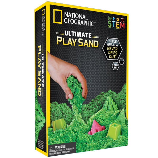 National Geographic - Ultimate Play Sand Green-Animal Kingdoms Toy Store