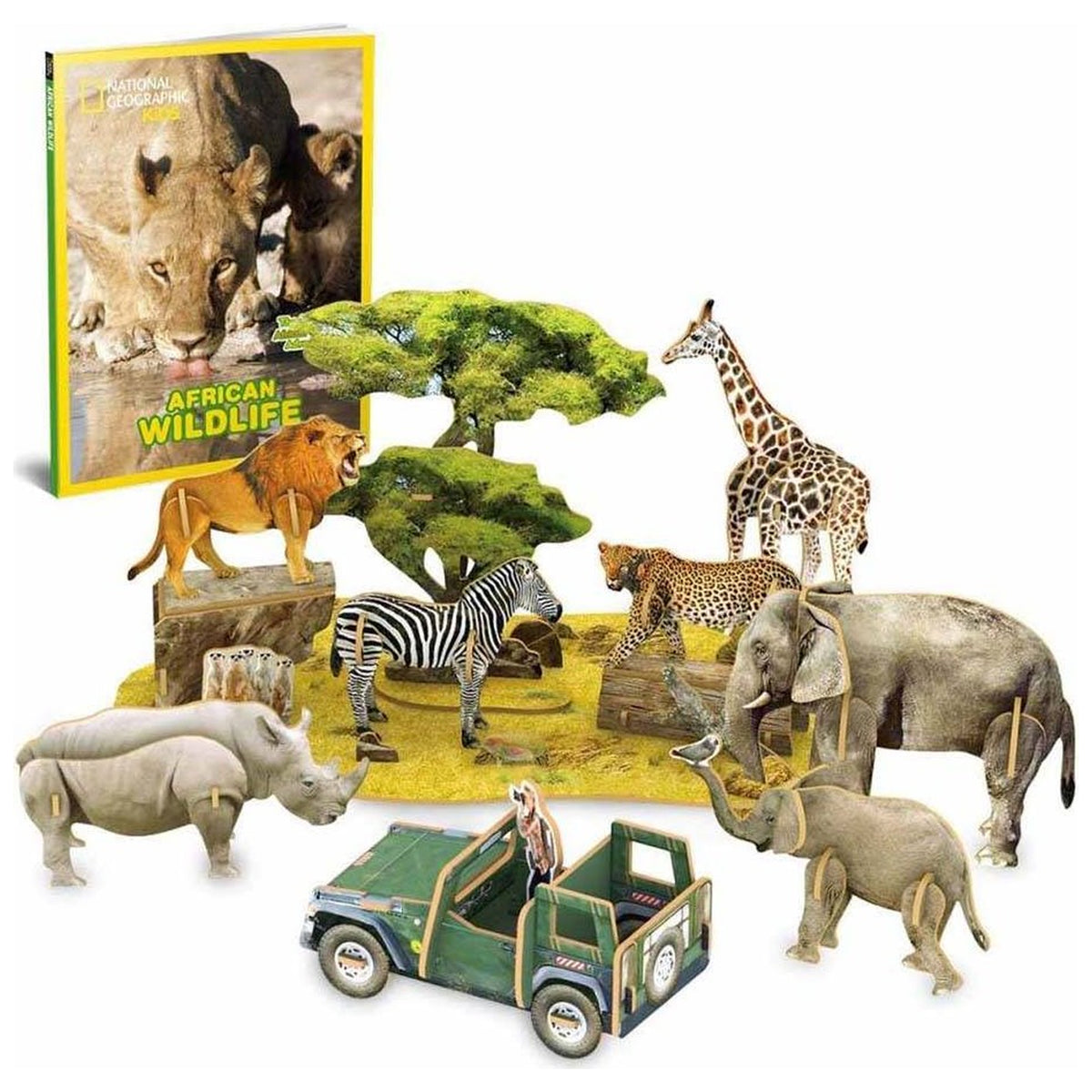 National Geographic Kids African Wildlife 3D – Animal Kingdoms Toy Store