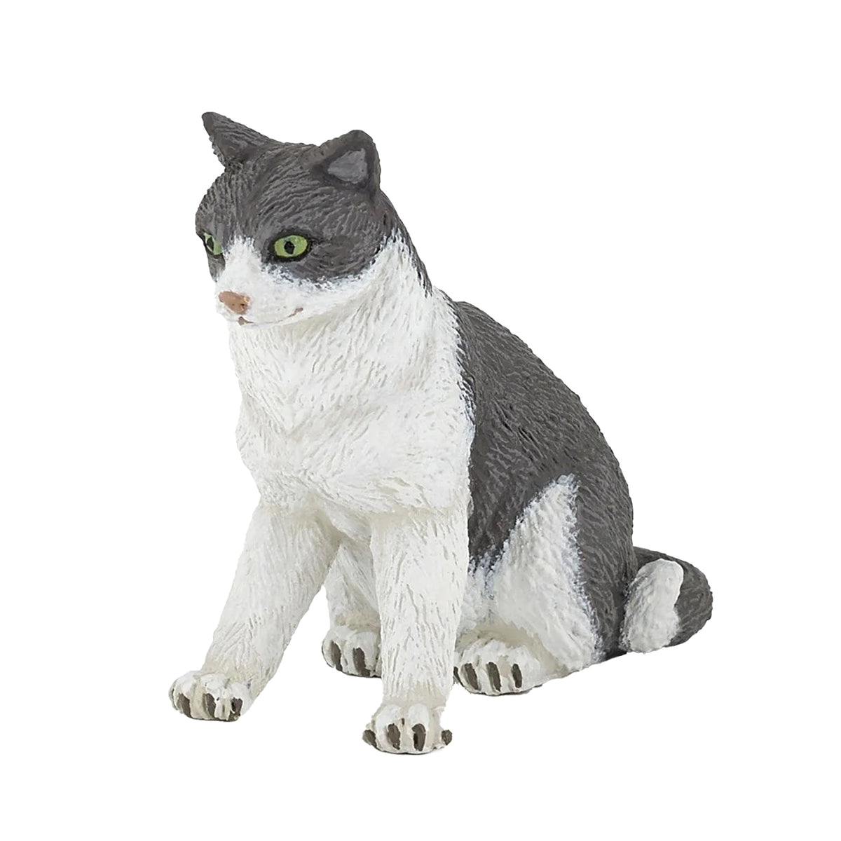 Papo Black and White Cat Sitting