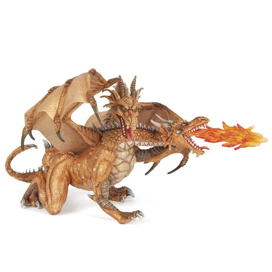 Papo Gold Two Headed Dragon