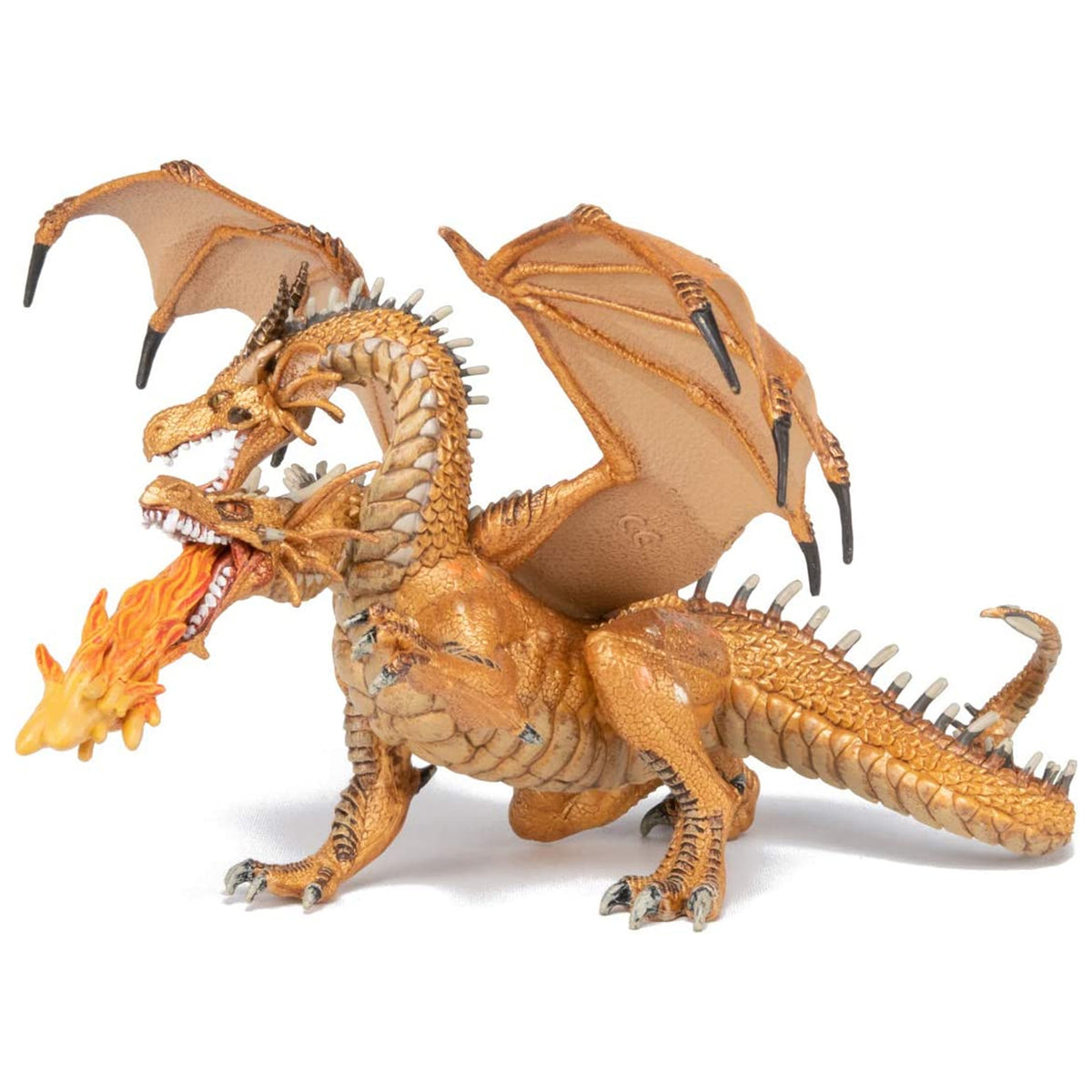 Papo Gold Two Headed Dragon