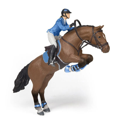 Papo Jumping Horse with Riding Girl