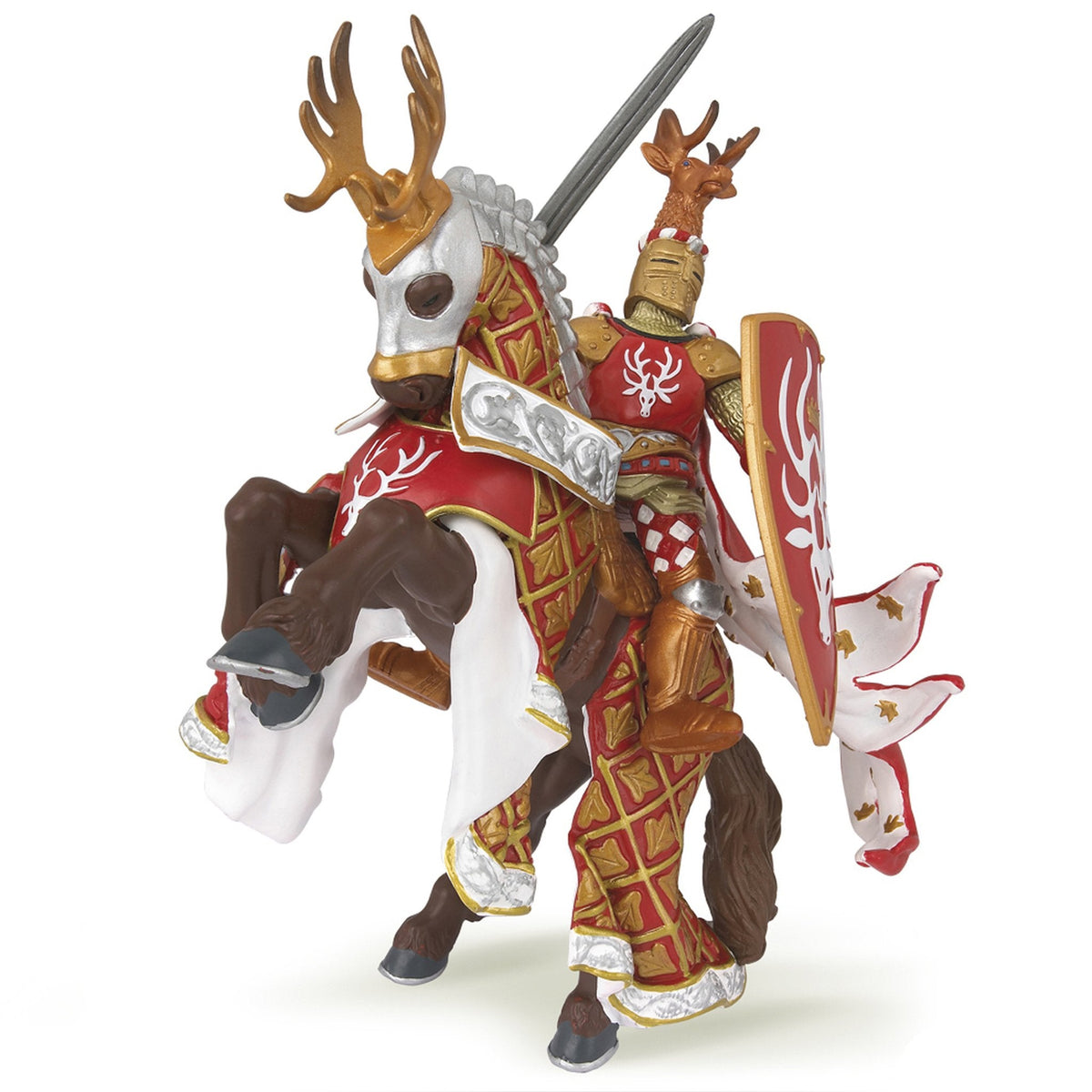Papo Weapon Master Stag Horse-39912-Animal Kingdoms Toy Store