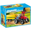 Playmobil Country Tractor With Feed Trailer