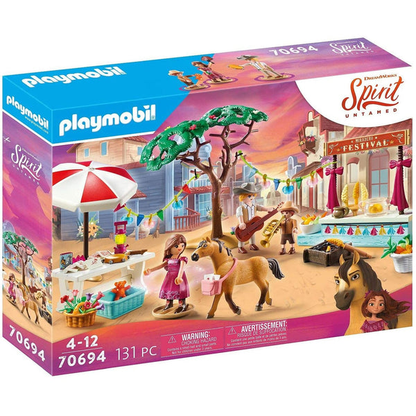 Playmobil Dreamworks Spirit Untamed Miradero Festival-70694-Animal Kingdoms Toy Store