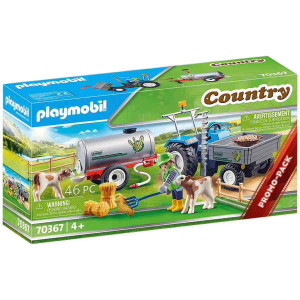 Playmobil Loading Tractor with Water Tank-70367-Animal Kingdoms Toy Store