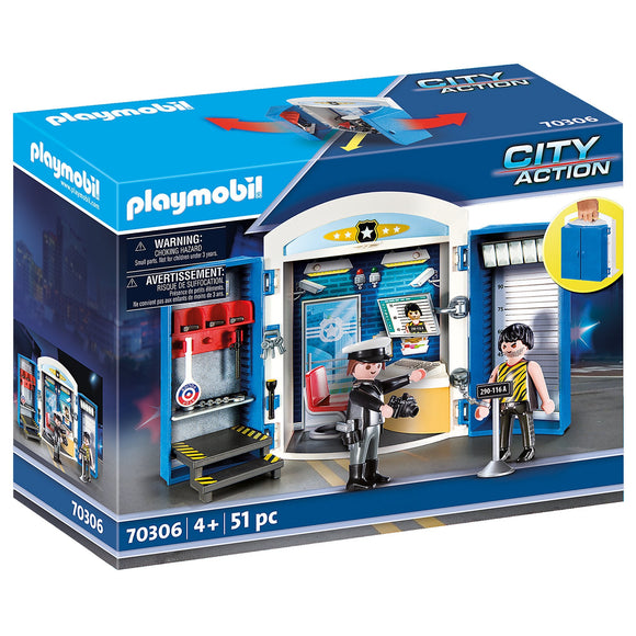 Playmobil Police Station Play Box-70306-Animal Kingdoms Toy Store