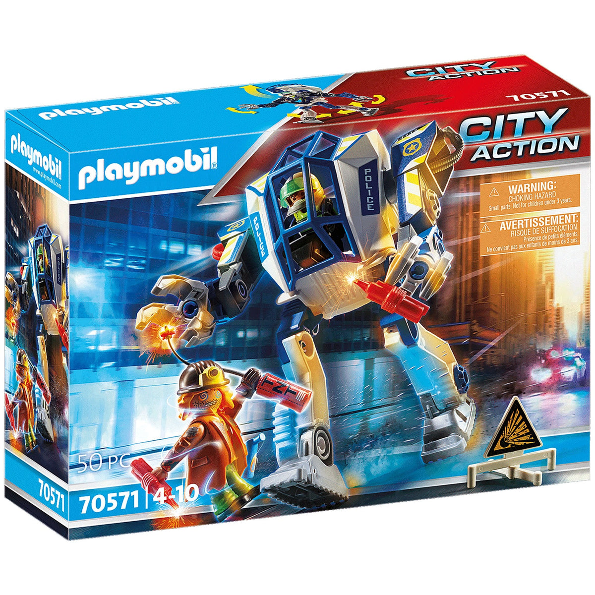 Playmobil Special Operations Police Robot-70571-Animal Kingdoms Toy Store