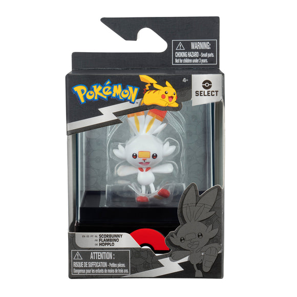 Pokemon Select Figure in Case - Scorbunny