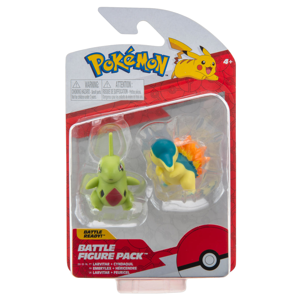 Pokemon Battle Figure - Larvitar & Cyndaquil