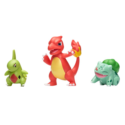 Pokemon Battle Figure Set - Charmeleon, Bulbasaur and Larvitar