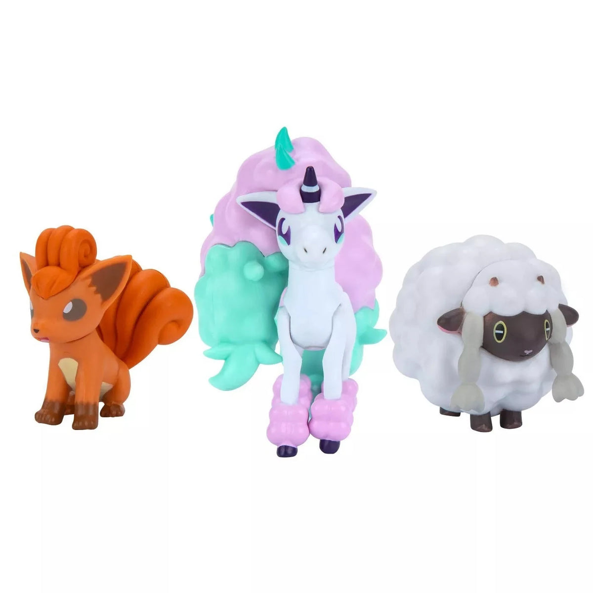 Pokemon Battle Figure Set - Galarian Ponyta, Vulpix & Wooloo
