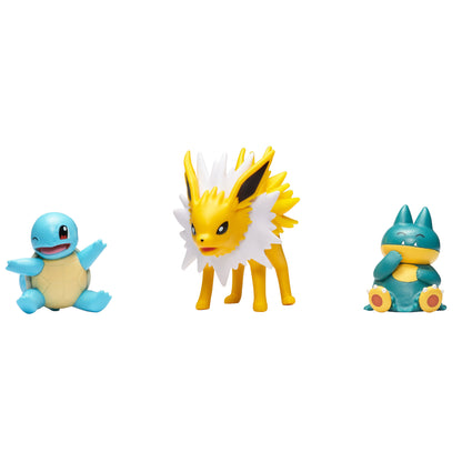 Pokemon Battle Figure Set - Jolteon, Squirtle and Munchlax