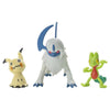 Pokemon Battle Figure Set - Treecko, Mimikyu & Absol