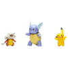 Pokemon Battle Figure Set - Wartortle, Pikachu and Cubone