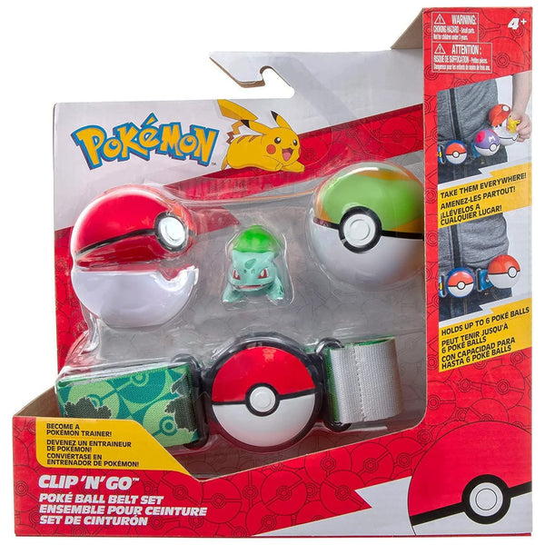 Pokemon Clip'n'Go Pokeball Belt Set - Bulbasaur