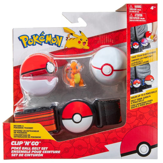 Pokemon Clip'n'Go Pokeball Belt Set - Charmander