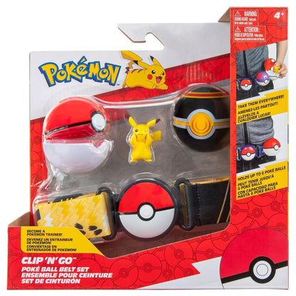 Pokemon Clip'n'Go Pokeball Belt Set - Pikachu