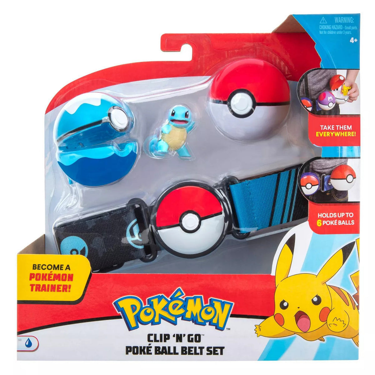 Pokemon Clip'n'Go Pokeball Belt Set - Squirtle