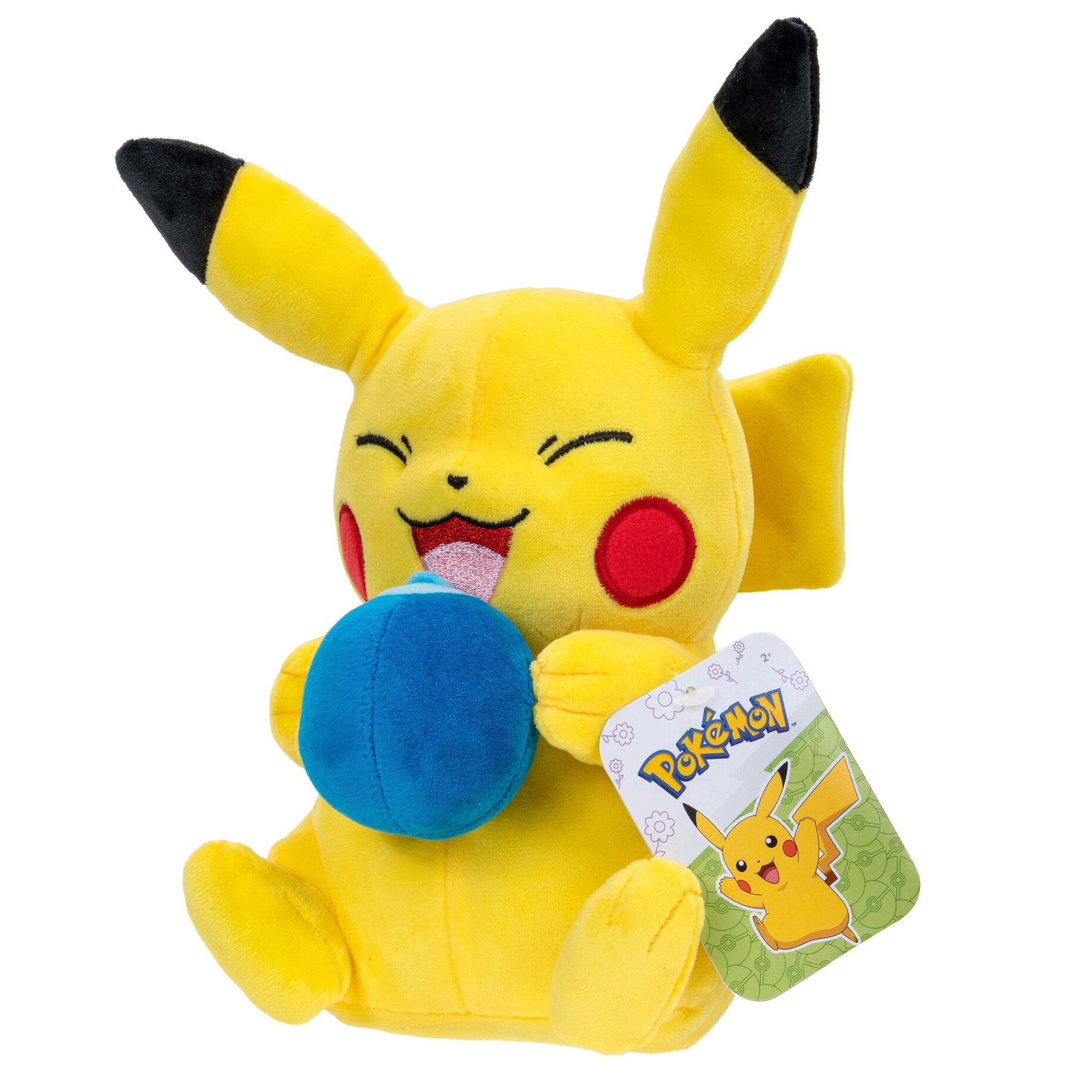 Pokemon Pikachu with Oran Berry Spring Plush – Animal Kingdoms Toy Store