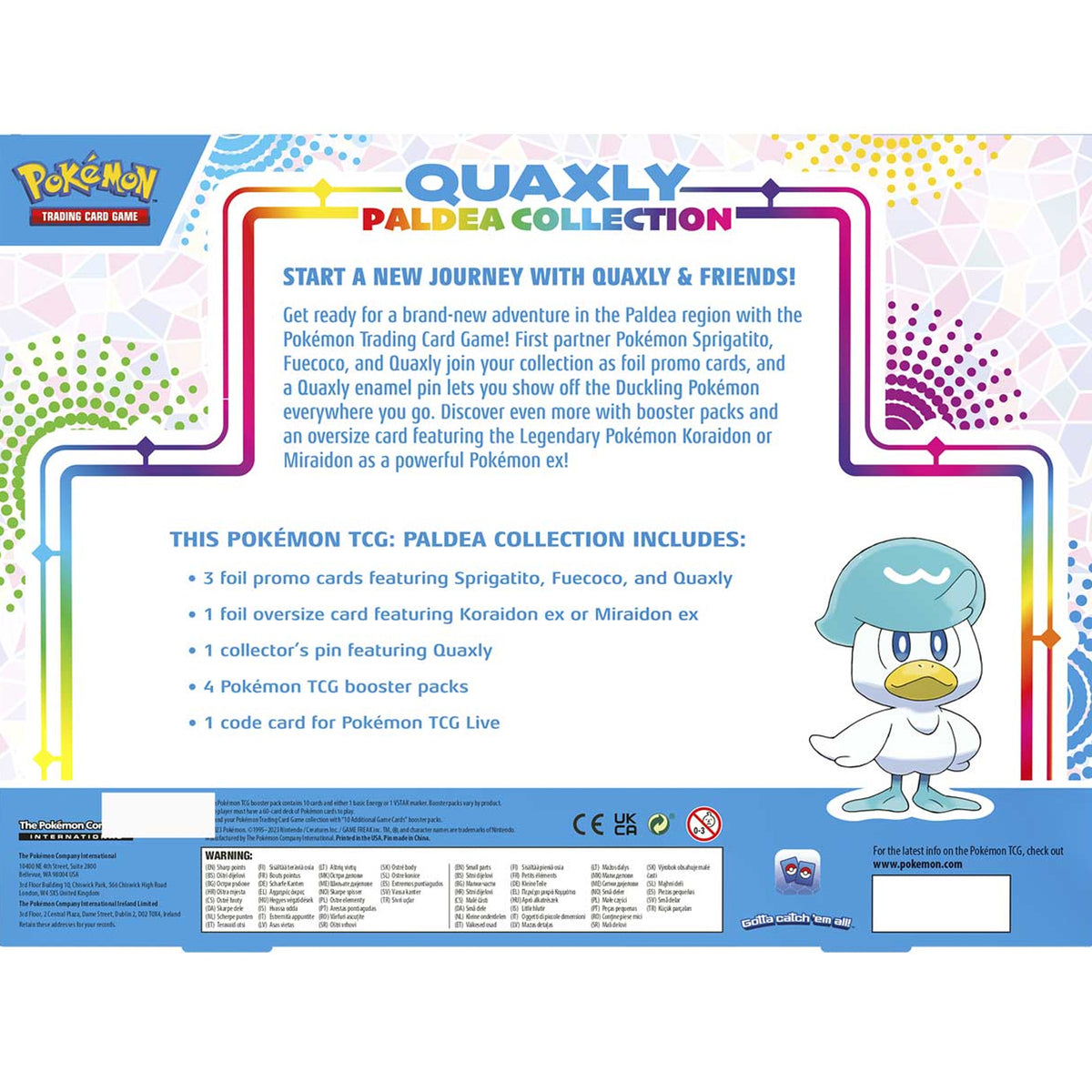 Pokemon TCG Paldea Collection - Quaxly