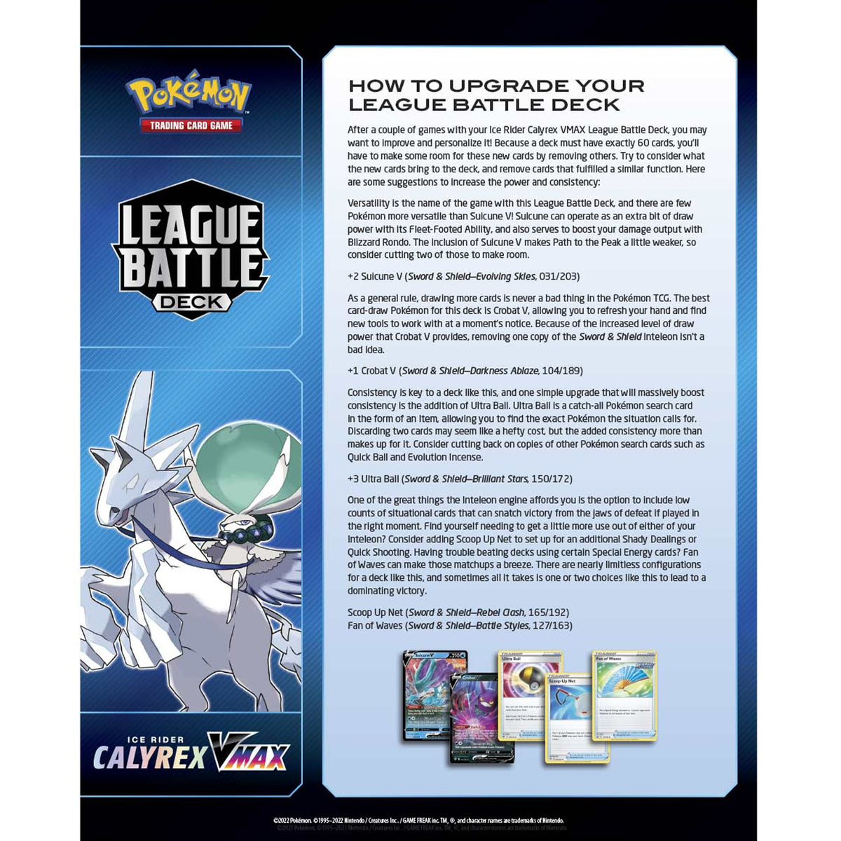 Pokémon TCG - Ice Rider Calyrex VMAX League Battle Deck