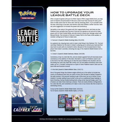 Pokémon TCG - Ice Rider Calyrex VMAX League Battle Deck