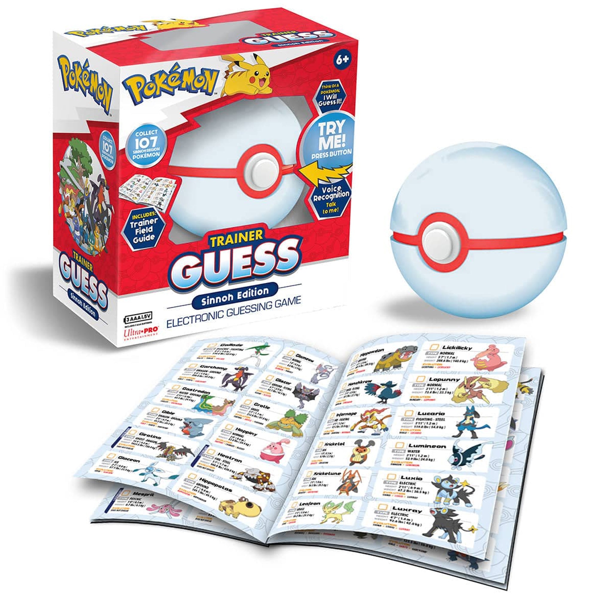 Ultra Pro Pokémon Trainer Guess: Unova Edition, I Will Guess It! Electronic Voice Recognition Guessing Brain Game Pokemon Go Digital Travel Board Games Toys - Talk to Your Poke Ball Ultra Pro Pokémon Trainer Guess: Unova Edition, I Will Guess It! Electronic Voice Recognition Guessing Brain Game Pokemon Go Digital Travel Board Games Toys - Talk to Your Poke Ball