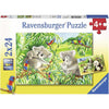 Ravensburger Sweet Koalas and Pandas Puzzle 2x24pc-RB07820-2-Animal Kingdoms Toy Store