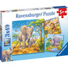 Ravensburger Wild Animals Puzzle 3x49pc-RB08003-8-Animal Kingdoms Toy Store